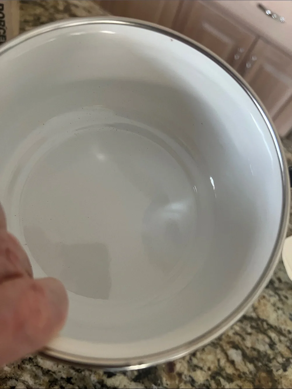 Porcelain Enamel Saucepan with Handle - Cream and Ginger - NWT